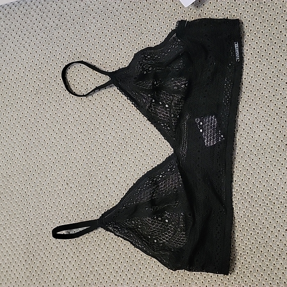 COPY - NWT Calvin Klein Lace Triangle Longline Bralettes- Size:L-Ivory - Picture 8 of 15